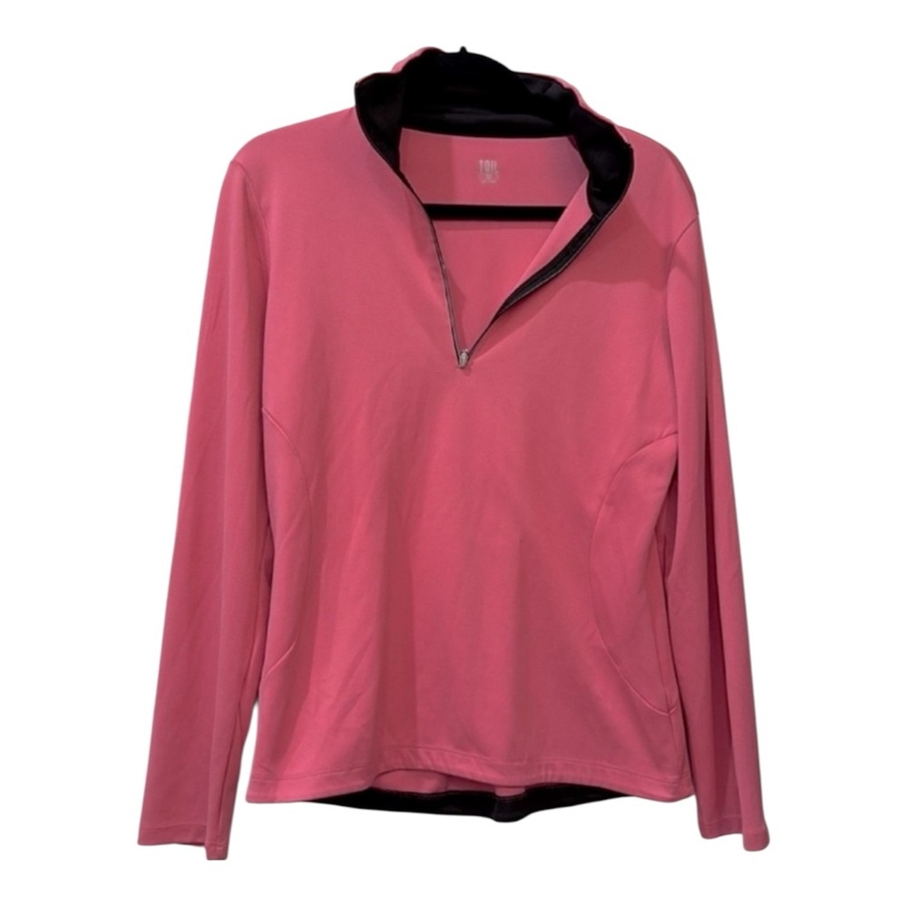 TAIL pink women’s size medium quarter-zip long sleeve athletic top